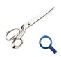 tailor scissors, dressmaking shears, seamstress scissors