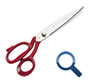 tailor scissors, dressmaking shears, seamstress scissors